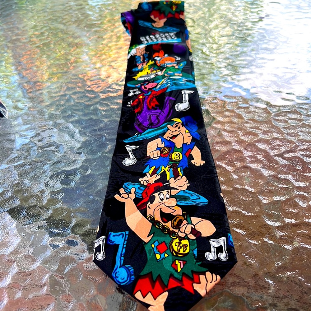 Flintstones Yaba Dana Doo Surfing Tie